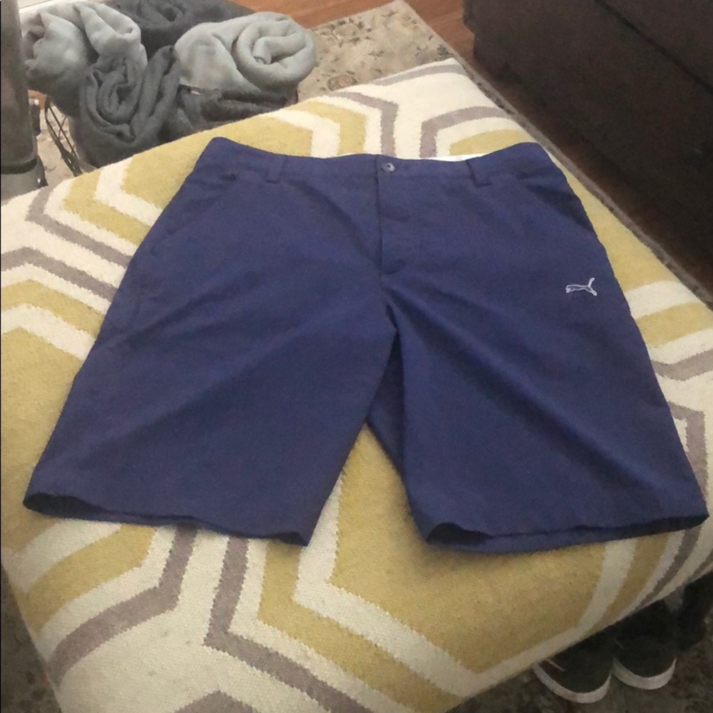 Puma, Golf Shorts, Blue 32”/33”